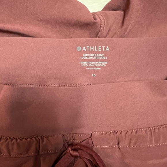 Athleta Attitude II pants. Size 16. tawny rose color. - Picture 7 of 12